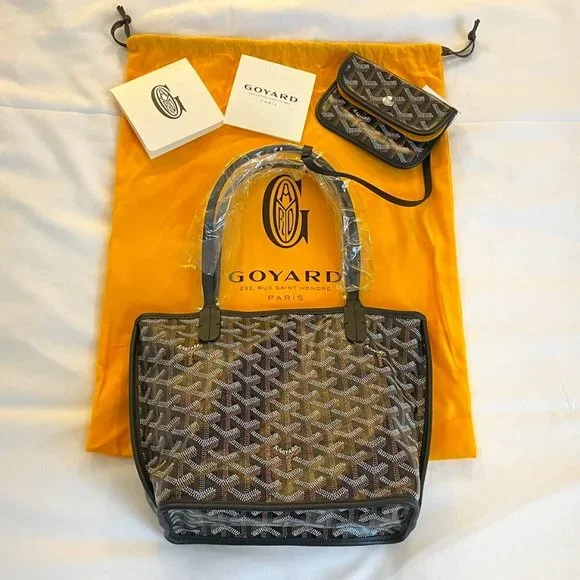 ❌SOLD❌ New GOYARD Anjou Mini Black Reversible Tote - Picture 11 of 16